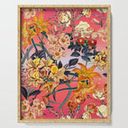 Multicolor Summer Floral Pattern Serving Tray Gallery Image 1