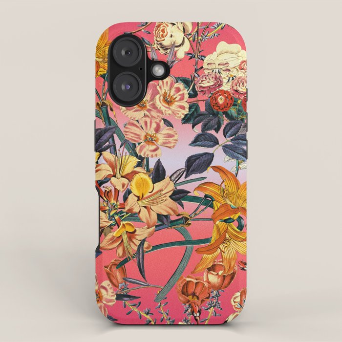Multicolor Summer Floral Pattern iPhone Case Gallery Image 1