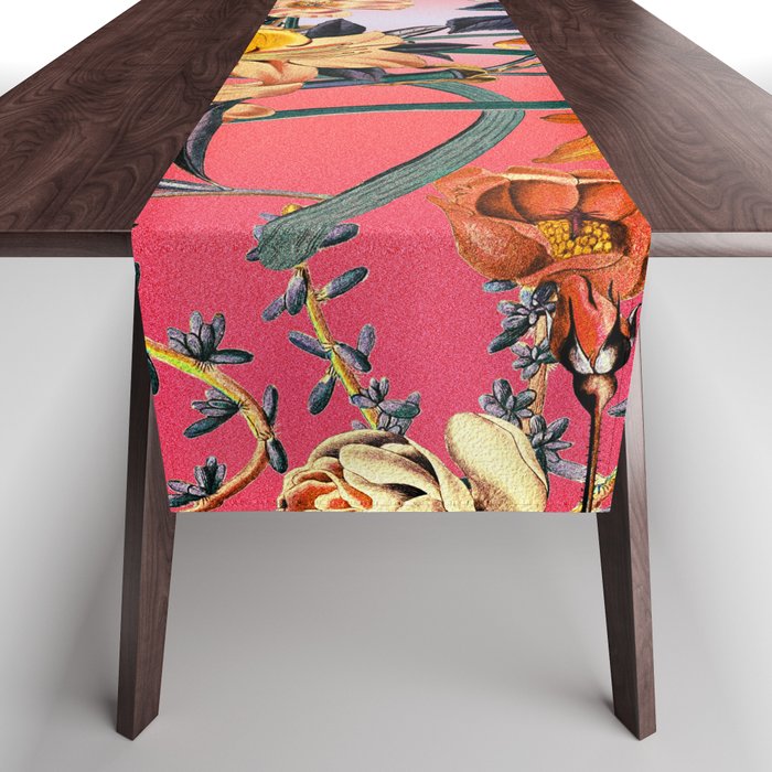 Multicolor Summer Floral Pattern Table Runner Gallery Image 1