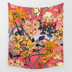 Multicolor Summer Floral Pattern Wall Tapestry Gallery Image 4