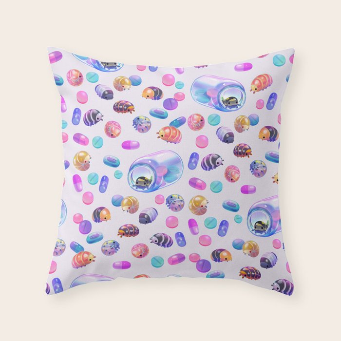 Pill bugs  Throw Pillow Gallery Image 6