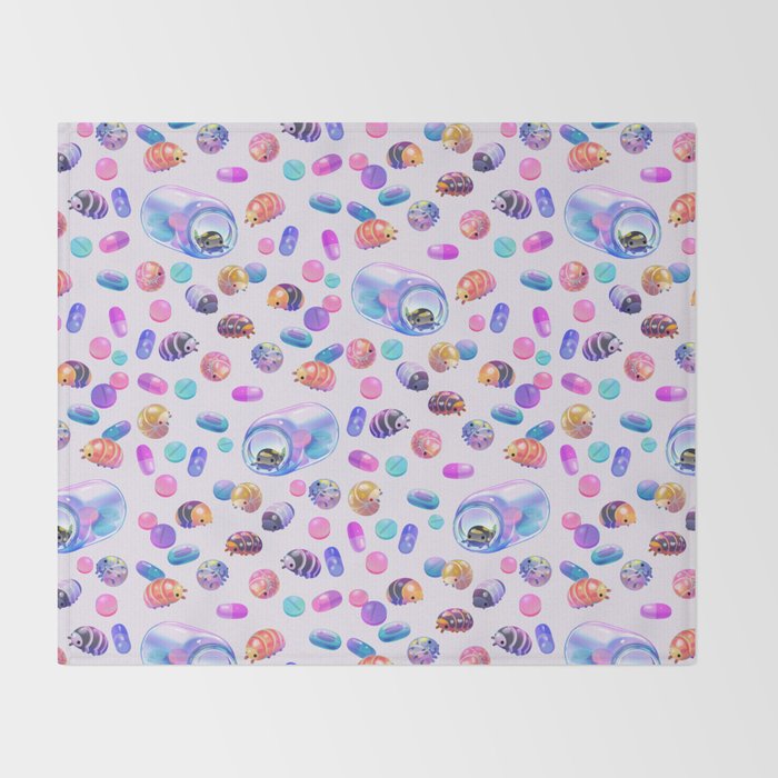 Pill bugs  Throw Blanket Gallery Image 2