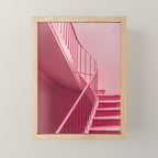 Plum Steps | Architectural Minimalism Mini Art Print Gallery Image 1