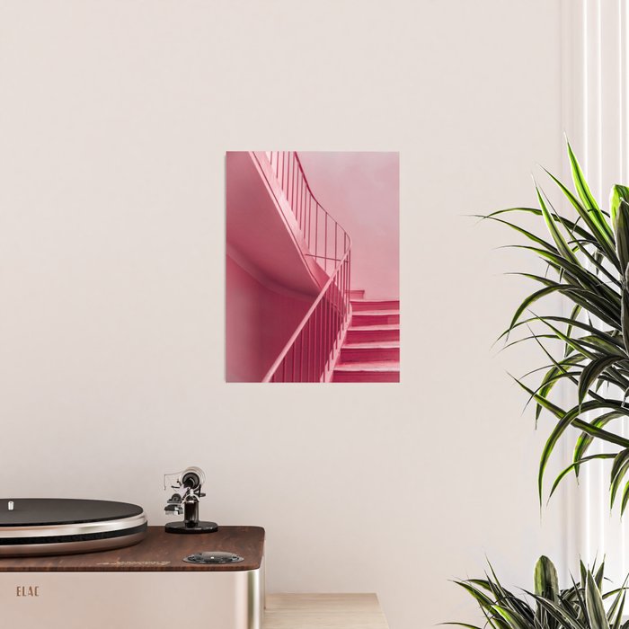 Plum Steps | Architectural Minimalism Poster Gallery Image 2