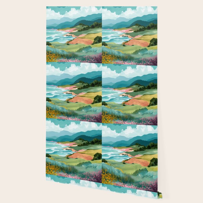 Meadow by the Sea Wallpaper Gallery Image 2
