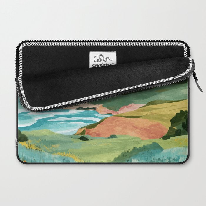 Meadow by the Sea Laptop Sleeve Gallery Image 2