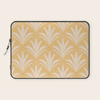 Boho Rustic Palm Radiance Butter Yellow Laptop Sleeve Gallery Image 1