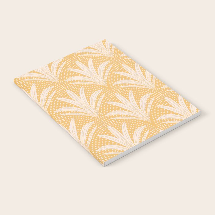 Boho Rustic Palm Radiance Butter Yellow Notebook Gallery Image 2