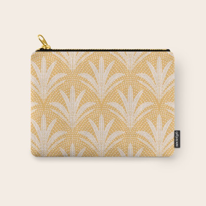 Boho Rustic Palm Radiance Butter Yellow Carry All Pouch Gallery Image 1