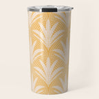 Boho Rustic Palm Radiance Butter Yellow Travel Mug Gallery Image 1