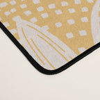 Boho Rustic Palm Radiance Butter Yellow Desk Mat Gallery Image 4