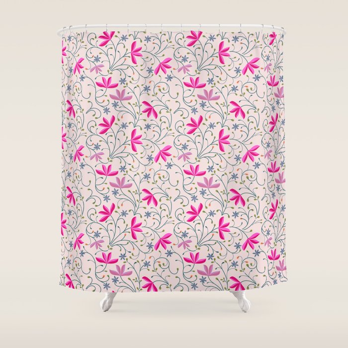 Spa Blossoms Shower Curtain Gallery Image 1