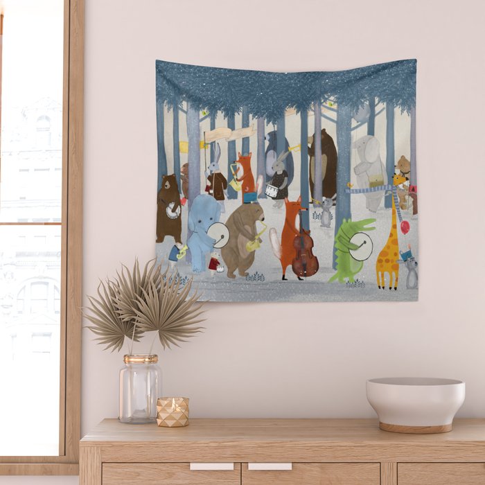 little nature parade Wall Tapestry Gallery Image 2