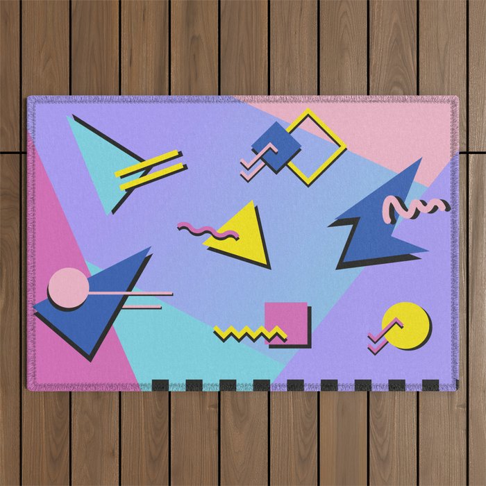 Memphis pattern 99 - 80s / 90s Retro Outdoor Rug Gallery Image 1