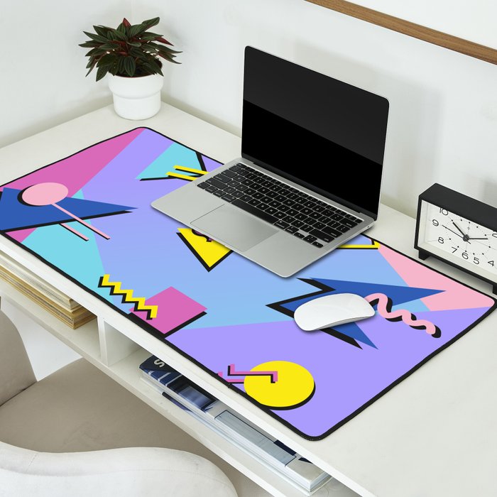 Memphis pattern 99 - 80s / 90s Retro Desk Mat Gallery Image 2