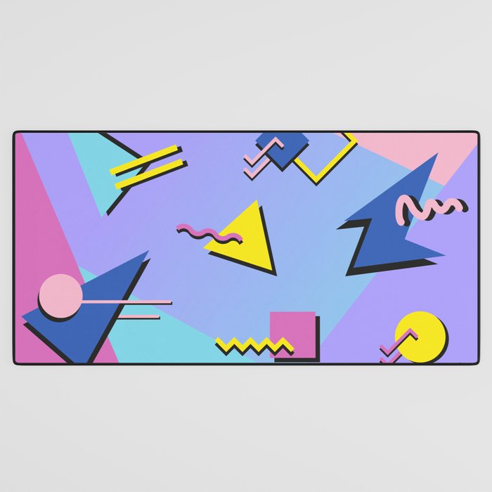 Memphis pattern 99 - 80s / 90s Retro Desk Mat Gallery Image 3