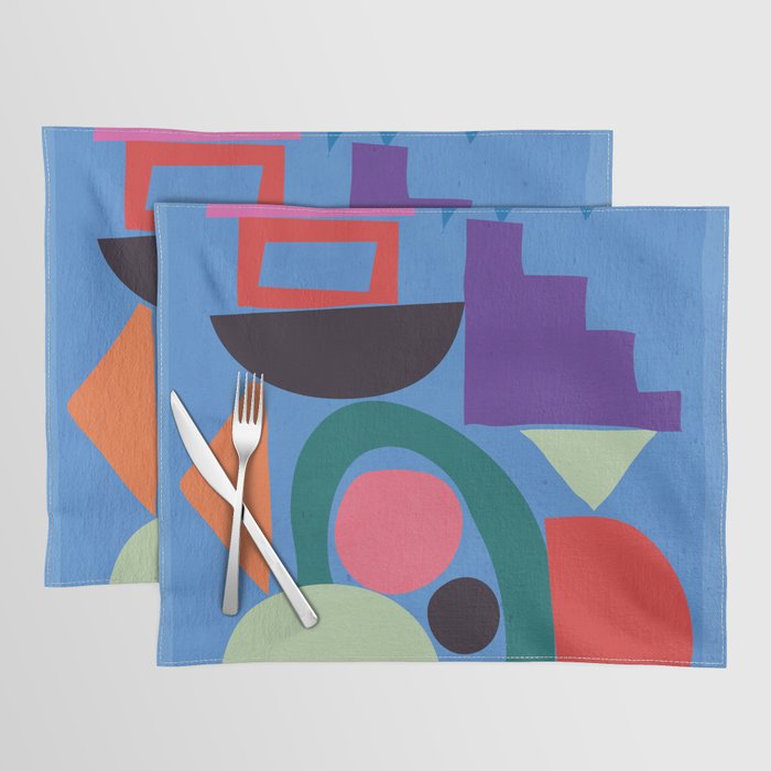 Abstract Shapes Modern Art 3 Placemat Gallery Image 1