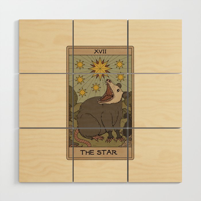 The Star - Possum Tarot Wood Wall Art Gallery Image 1