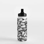 Something Nostalgic II Twist-off Wine Corks in Black And White #decor #society6 #buyart Water Bottle Gallery Image 2