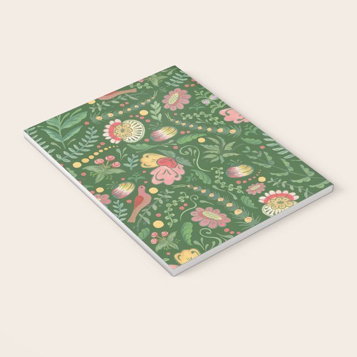 Swedish Floral - Green Notebook Gallery Image 3