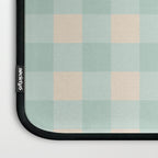 Retro Green Blue Gingham Laptop Sleeve Gallery Image 3
