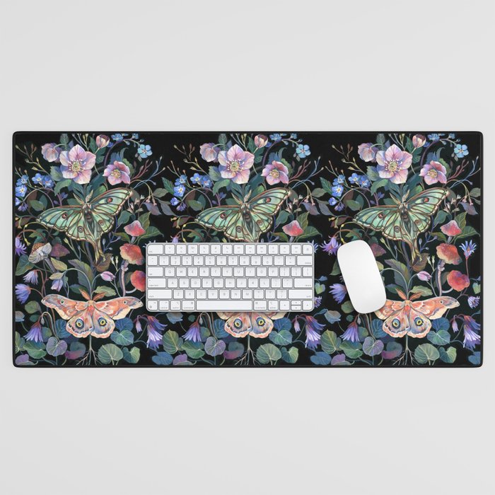 Moon Moth Mushroom Desk Mat Gallery Image 1