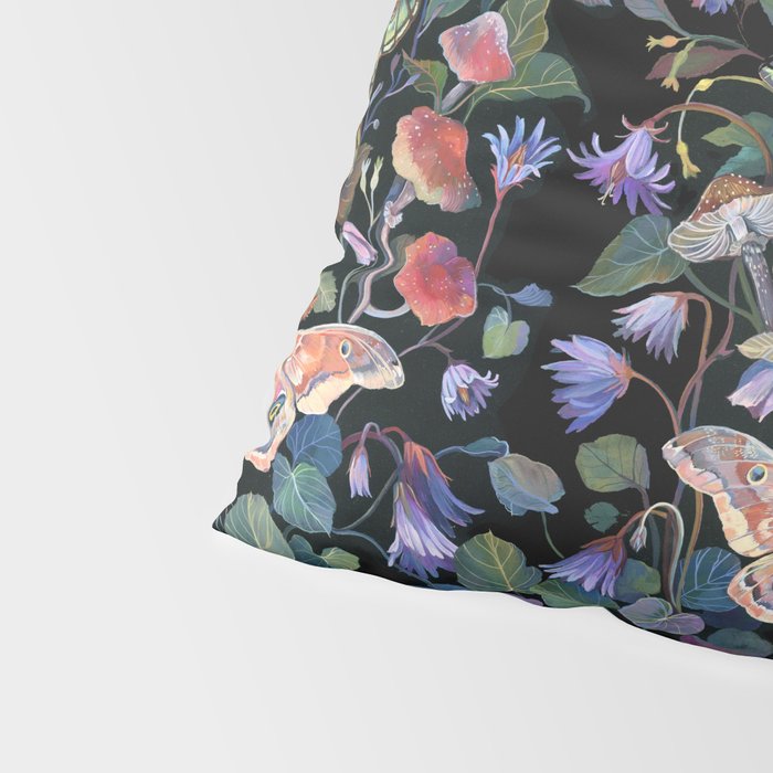 Moon Moth Mushroom Pillow Sham Gallery Image 4