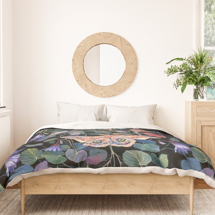 Moon Moth Mushroom Duvet Cover Gallery Image 3