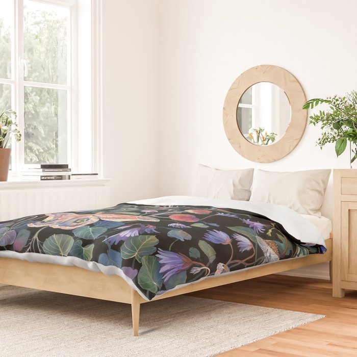 Moon Moth Mushroom Duvet Cover Gallery Image 2