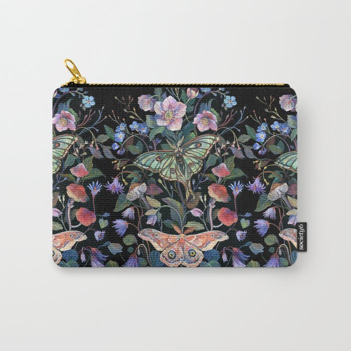Moon Moth Mushroom Carry All Pouch Gallery Image 1