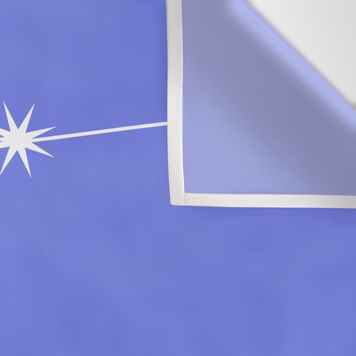 Aquarius Zodiac Star Constellation Line Art Periwinkle Purple Wall Tapestry Gallery Image 3