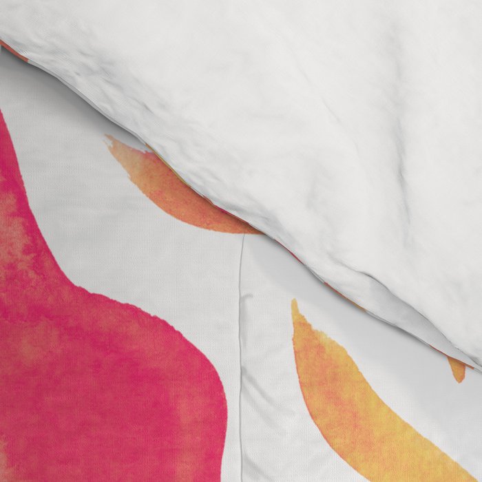 Kelp Forest Mermaid - Peach Palette Comforter Gallery Image 4