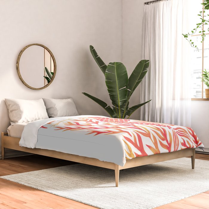 Kelp Forest Mermaid - Peach Palette Comforter Gallery Image 2