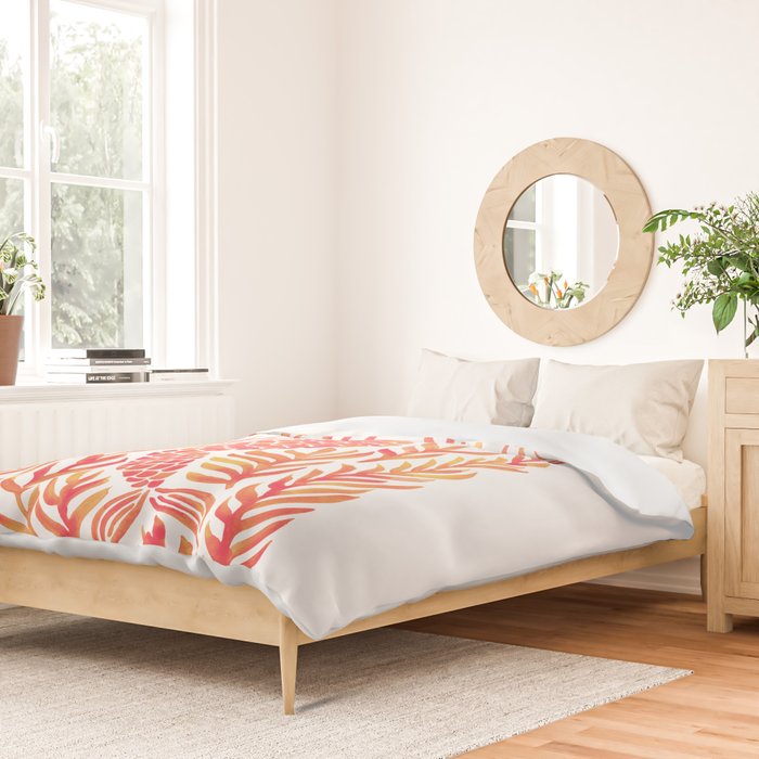 Kelp Forest Mermaid - Peach Palette Duvet Cover Gallery Image 2