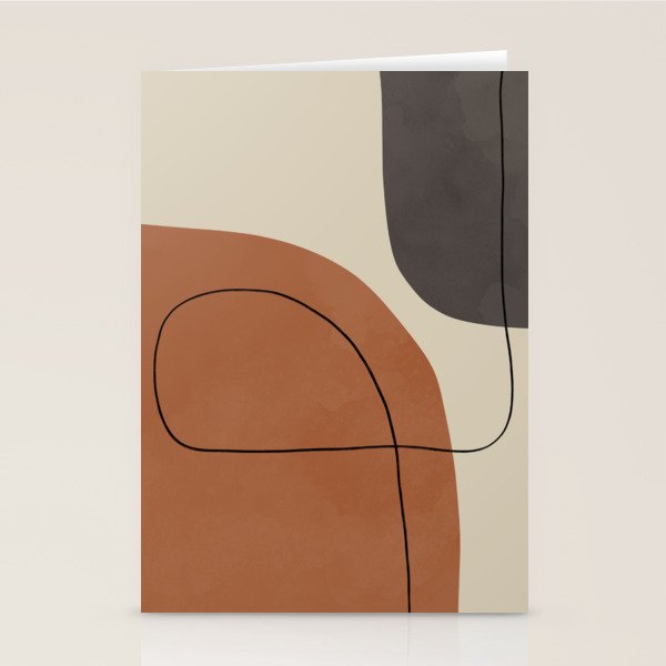 Modern Abstract Shapes #1 Stationery Card Gallery Image 2