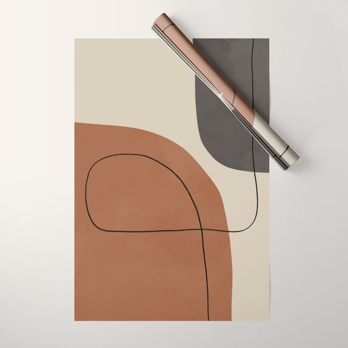 Modern Abstract Shapes #1 Wrapping Paper Gallery Image 1