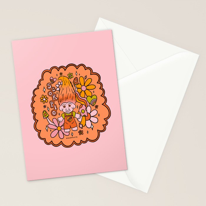 Scorpio Troll Stationery Card Gallery Image 2