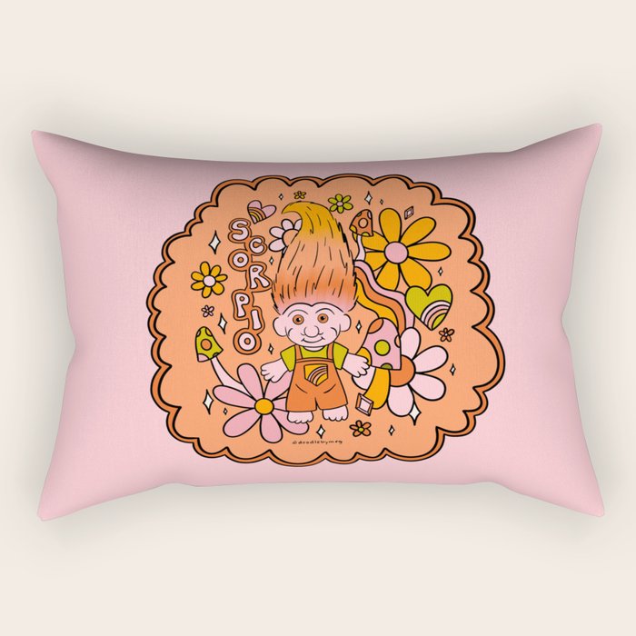 Scorpio Troll Rectangular Pillow Gallery Image 2