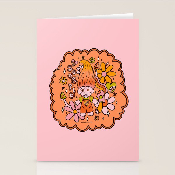 Scorpio Troll Stationery Card Gallery Image 2