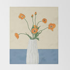 Dear Reminder Blue Throw Blanket Gallery Image 2