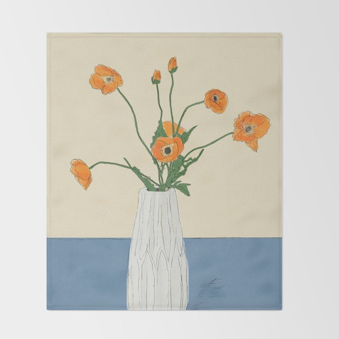 Dear Reminder Blue Throw Blanket Gallery Image 2