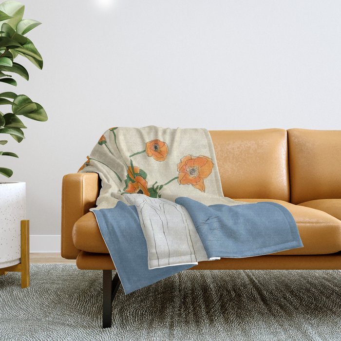 Dear Reminder Blue Throw Blanket Gallery Image 1