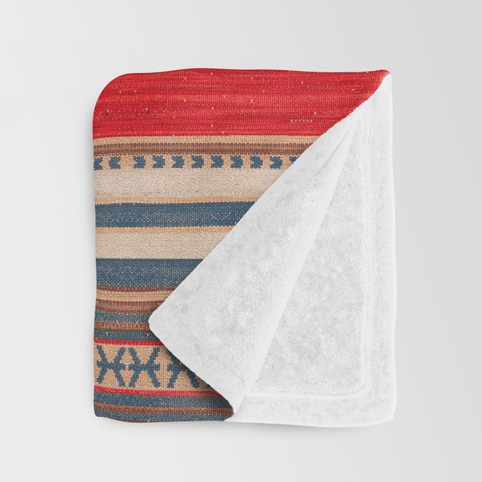Bohemian Tapestry: Timeless Moroccan Heritage Fabrics Throw Blanket Gallery Image 3