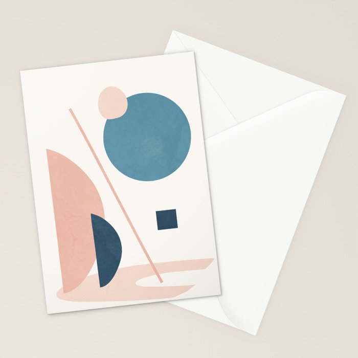Abstract Minimal Shapes 34 Stationery Card Gallery Image 2