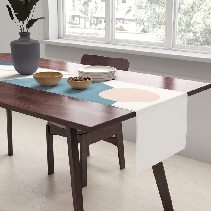 Abstract Minimal Shapes 34 Table Runner Gallery Image 2