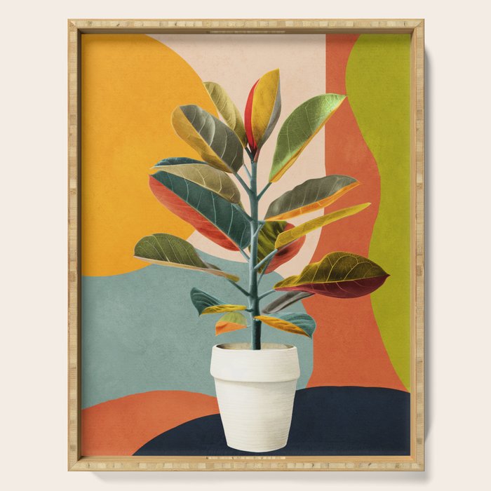 Colorful Branching Out 29 Serving Tray Gallery Image 1