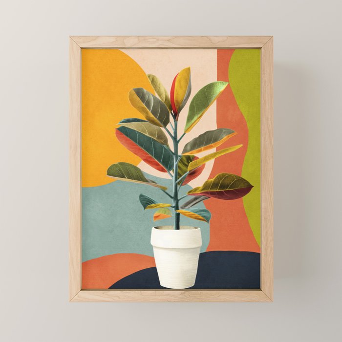 Colorful Branching Out 29 Mini Art Print Gallery Image 1