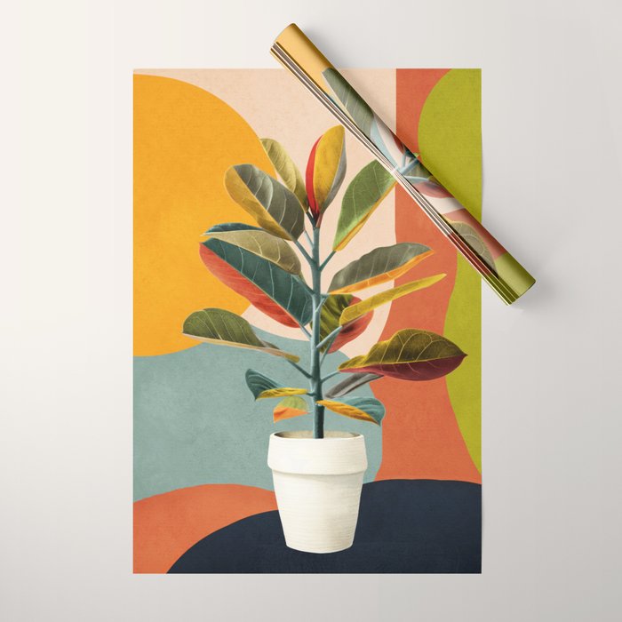 Colorful Branching Out 29 Wrapping Paper Gallery Image 1