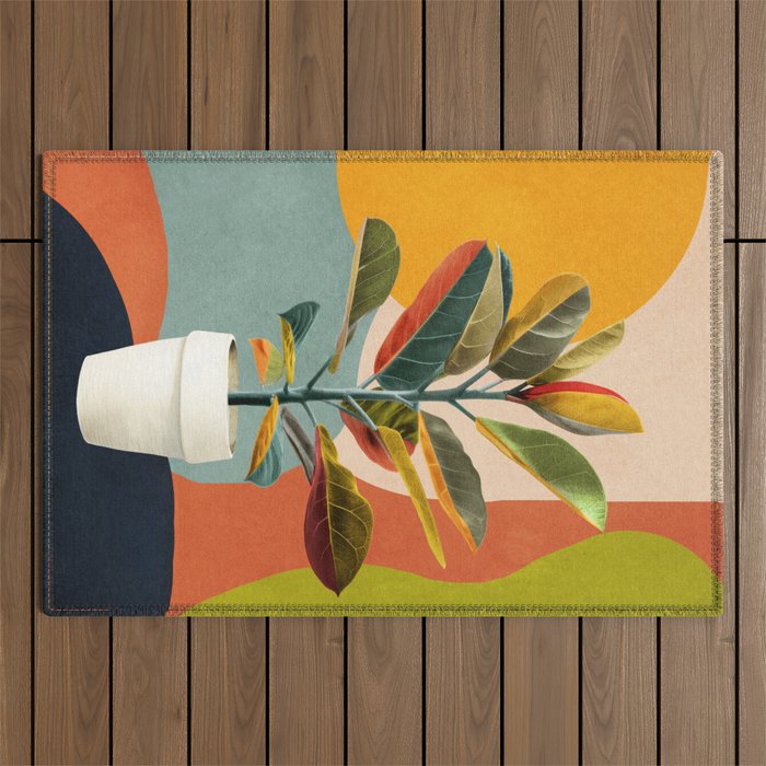 Colorful Branching Out 29 Outdoor Rug Gallery Image 1