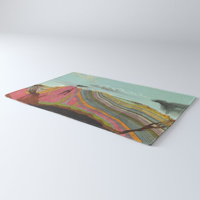 Vintage Geology and Meteorology Diagram (1893) Rug Gallery Image 3